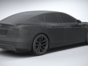 Tesla Model S 2021 3D Model