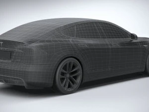 Tesla Model S 2021 3D Model
