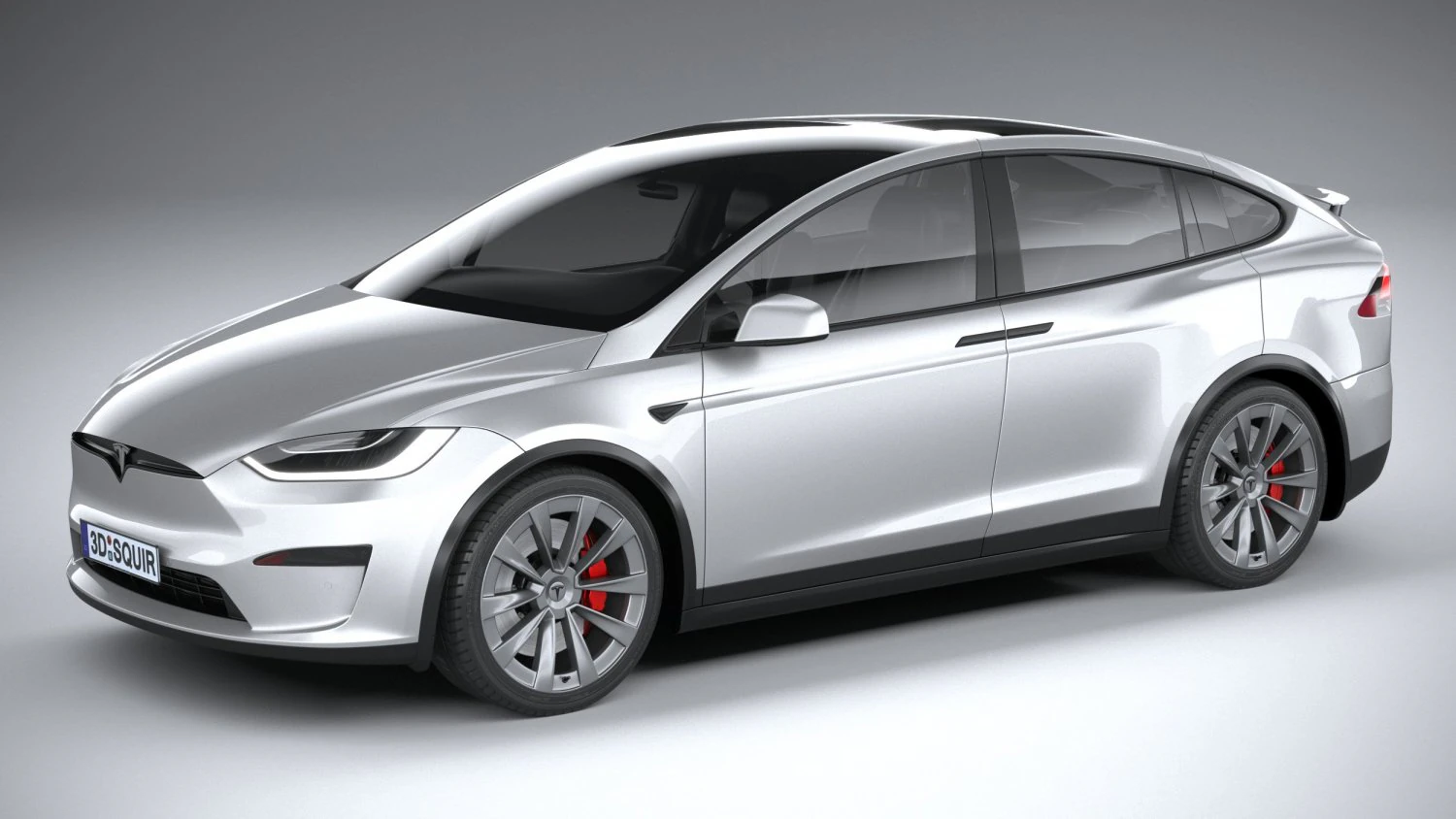 Tesla Modello X2021 Modello 3D .c4d .max .obj .3ds .fbx .stl .blend