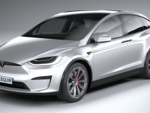 Tesla Model X 2021 Modelo 3D
