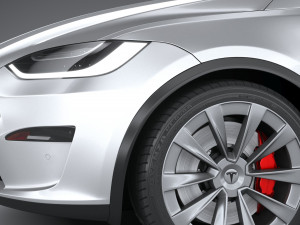 Tesla Model X 2021 Modelo 3D