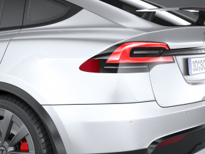 Tesla Model X 2021 Modelo 3D