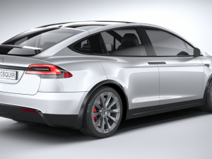 Tesla Model X 2021 Modelo 3D