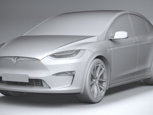Tesla Model X 2021 Modelo 3D