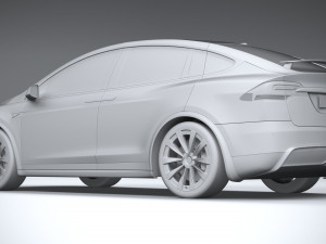 Tesla Model X 2021 Modelo 3D