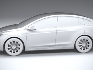 Tesla Model X 2021 Modelo 3D
