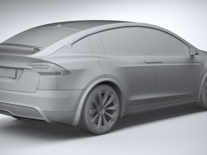 Tesla Model X 2021 Modelo 3D