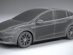 Tesla Model X 2021 Modelo 3D