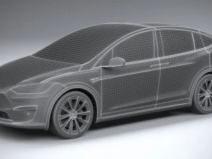 Tesla Modello X2021 Modello 3D