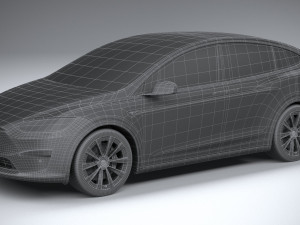 Tesla Model X 2021 Modelo 3D