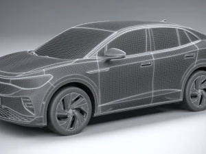Volkswagen ID5 GTX 2022 3D Model