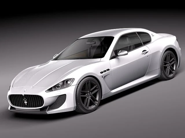 Maserati GranTurismo MC Stradale 2012 3D Model .c4d .max .obj .3ds .fbx .stl .blend 