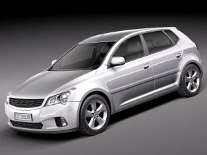 Carro Hatchback Médio Genérico Modelo 3D