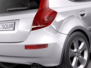 Generic Average Hatchback Car 3D मॉडल