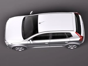 Generic Average Hatchback Car 3D Model