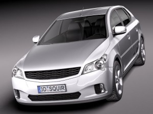 Generic Average Hatchback Car 3D मॉडल