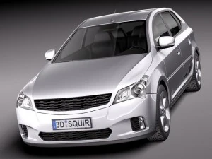 Generic Average Hatchback Car 3D Model