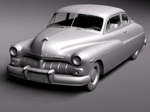 Mercury Coupe 1950 3D Model