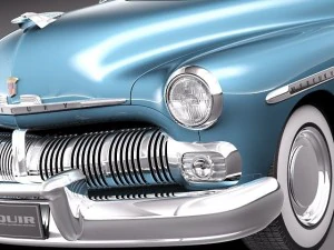 Mercury Coupe 1950 3D Model
