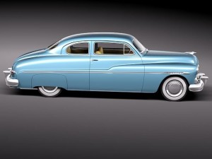 Mercury Coupe 1950 3D 模型