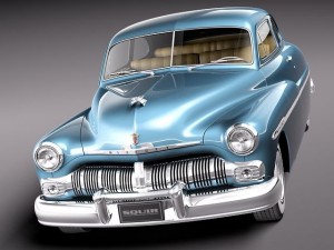 Mercury Coupe 1950 3D 模型