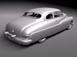 Mercury Coupe 1950 3D 模型