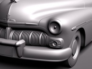 Mercury Coupe 1950 3D 模型
