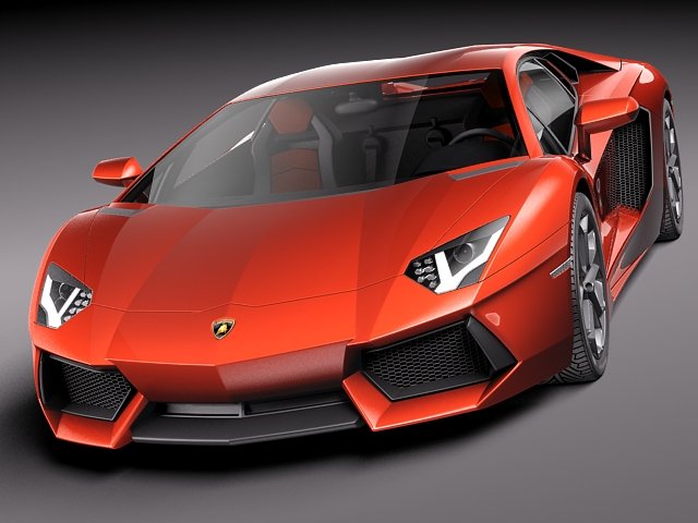 Aventador 2012-2014 3D Model .c4d .max .obj .3ds .fbx .stl .blend 