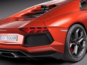 Aventador 2012-2014 3D Model