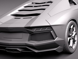 Aventador 2012-2014 3D Model
