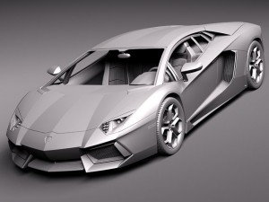 Aventador 2012-2014 3D Model