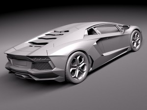 Aventador 2012-2014 3D Model