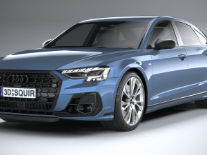 Audi A8 S-line 2022 3D मॉडल
