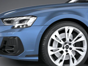Audi A8 S-line 2022 3D Model