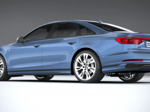 Audi A8 S-line 2022 3D Model