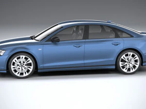 Audi A8 S-line 2022 3D Model