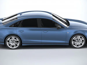Audi A8 S-line 2022 3D Model