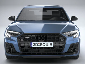 Audi A8 S-line 2022 3D Model