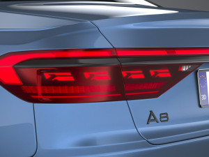 Audi A8 S-line 2022 3D मॉडल