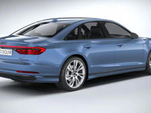 Audi A8 S-line 2022 3D Model