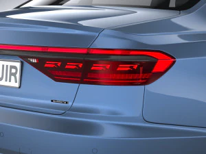 Audi A8 S-line 2022 3D Model