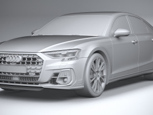 Audi A8 S-line 2022 3D मॉडल