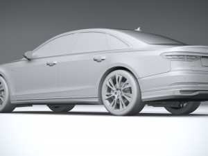 Audi A8 S-line 2022 3D मॉडल