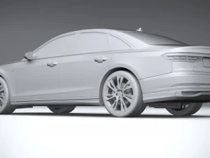 Audi A8 S-line 2022 3D Model