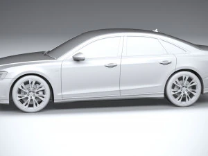 Audi A8 S-line 2022 3D Model