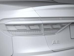 Audi A8 S-line 2022 3D मॉडल