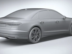 Audi A8 S-line 2022 3D Model