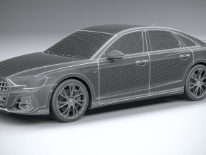 Audi A8 S-line 2022 3D मॉडल