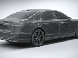 Audi A8 S-line 2022 3D मॉडल