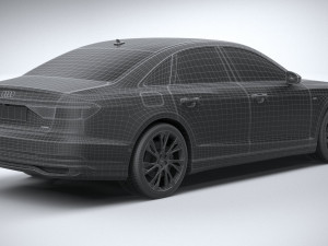 Audi A8 S-line 2022 3D मॉडल